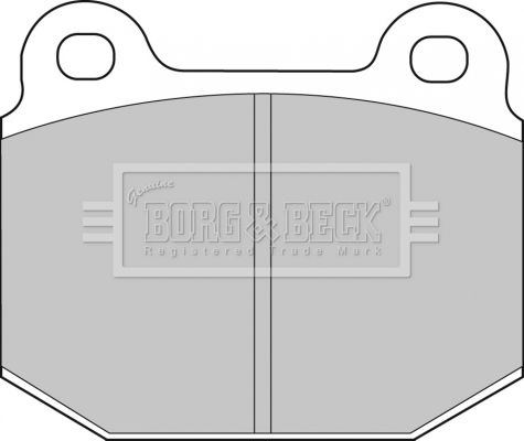 BORG & BECK Комплект тормозных колодок, дисковый тормоз BBP1005